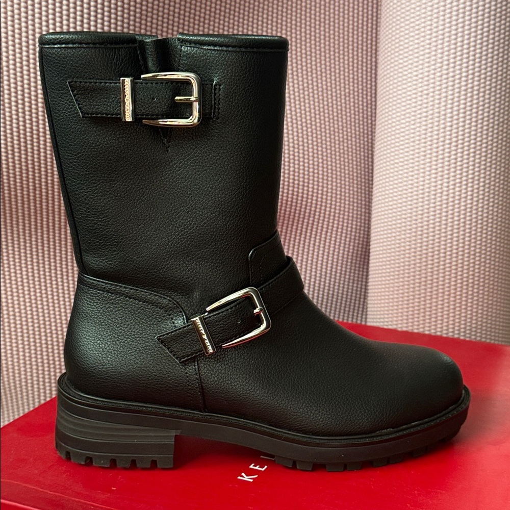 Kelly & Katie Black Timia Moto Bootie